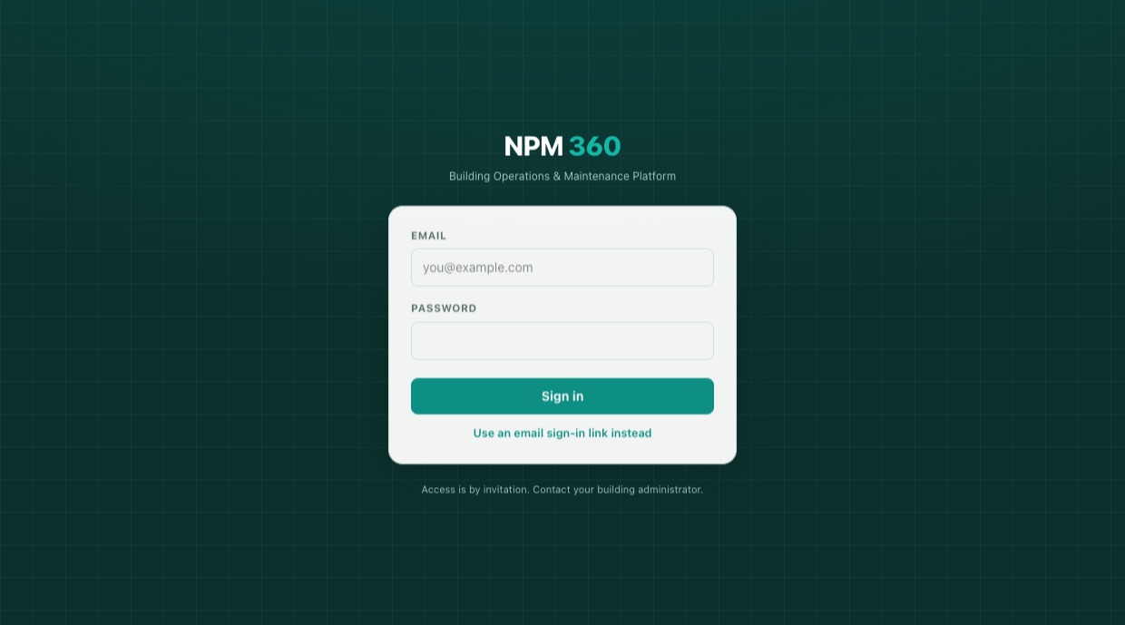 NPM 360 — building operations & maintenance platform
